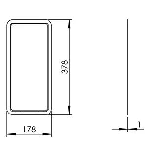 Technical drawing of product PLA801