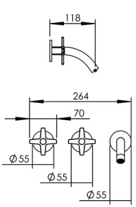 Disegno tecnico del prodotto PLU282