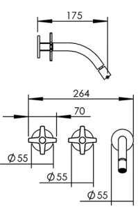 Technical drawing of product PLU293