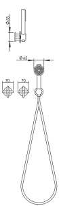 Technical drawing of product PLU320-325