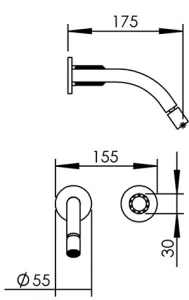 Disegno tecnico del prodotto ROL195
