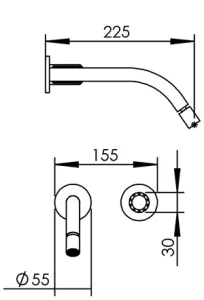 Disegno tecnico del prodotto ROL225