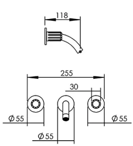 Disegno tecnico del prodotto ROL250