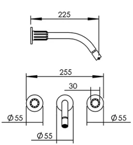 Disegno tecnico del prodotto ROL275