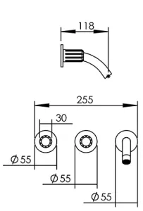 Disegno tecnico del prodotto ROL282