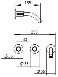 Disegno tecnico del prodotto ROL284
