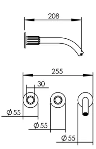 Disegno tecnico del prodotto ROL286