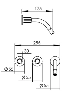Disegno tecnico del prodotto ROL293