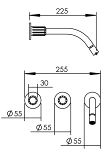 Disegno tecnico del prodotto ROL295