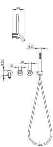 Disegno tecnico del prodotto ROL400-405