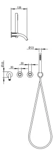 Technical drawing of product ROL410-415