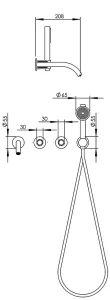 Technical drawing of product ROL450-455