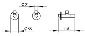Technical drawing of product RSL001