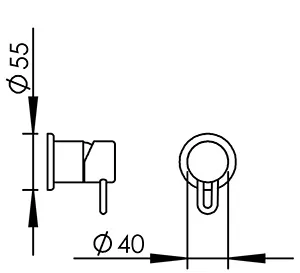 Technical drawing of product SAT010