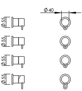 Disegno tecnico del prodotto SAT013