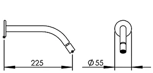 Disegno tecnico del prodotto SAT039