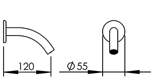 Disegno tecnico del prodotto SAT040