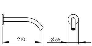 Disegno tecnico del prodotto SAT042
