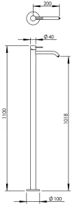 Technical drawing of product SAT090
