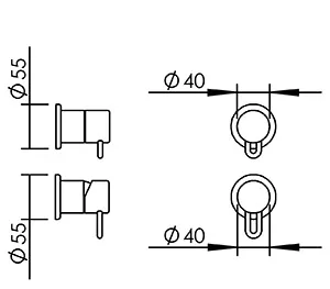 Disegno tecnico del prodotto SAT112
