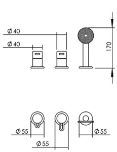 Technical drawing of product SAT380