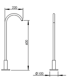 Disegno tecnico del prodotto SAT600