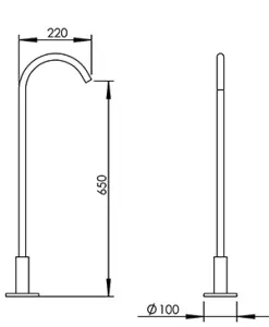 Disegno tecnico del prodotto SAT650