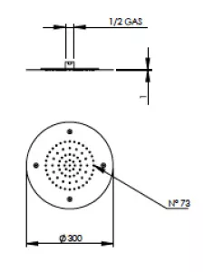 Technical drawing of product SID300