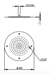 Technical drawing of product SID400