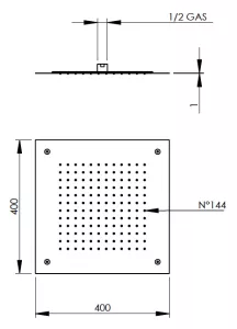 Disegno tecnico del prodotto SIP400