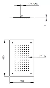 Disegno tecnico del prodotto SIP453