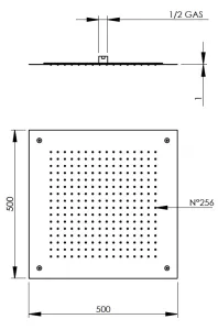 Disegno tecnico del prodotto SIP500