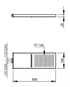 Disegno tecnico del prodotto SPC200