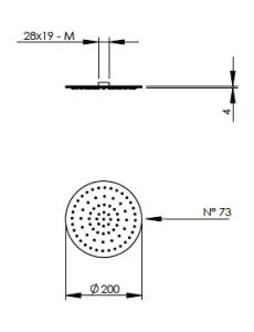 Disegno tecnico del prodotto SSD200