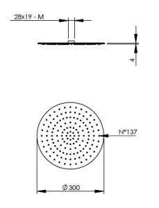 Disegno tecnico del prodotto SSD300