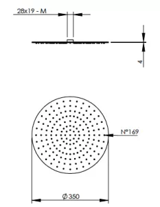 Disegno tecnico del prodotto SSD350