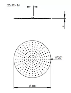 Disegno tecnico del prodotto SSD400