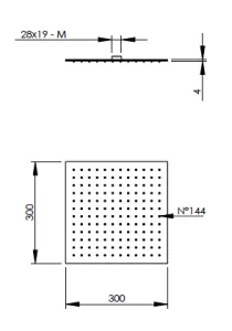 Disegno tecnico del prodotto SSQ300