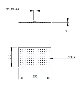Disegno tecnico del prodotto SSR350