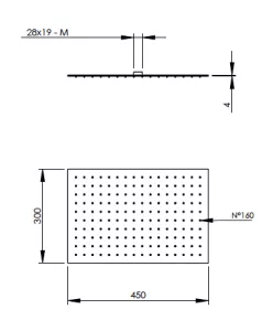 Disegno tecnico del prodotto SSR450