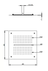 Disegno tecnico del prodotto STL400