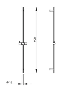 Technical drawing of product STN900