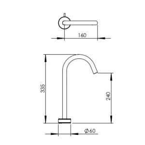 Technical drawing of product STO080