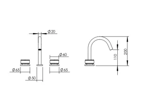 Technical drawing of product STO220
