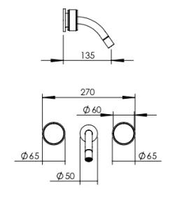 Technical drawing of product STO255