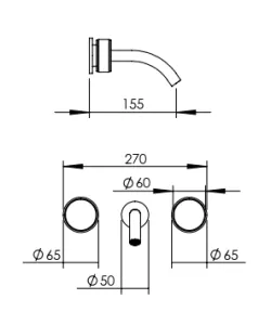 Technical drawing of product STO260