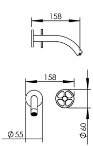 Technical drawing of product VOL180