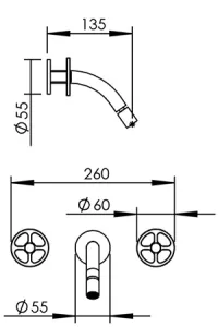 Technical drawing of product VOL255