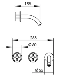 Technical drawing of product VOL284
