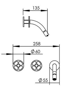 Technical drawing of product VOL291